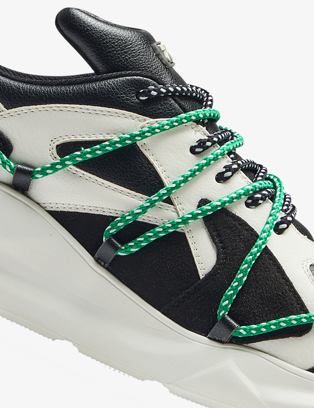 608 black white chunky sneaker - 7-10.in