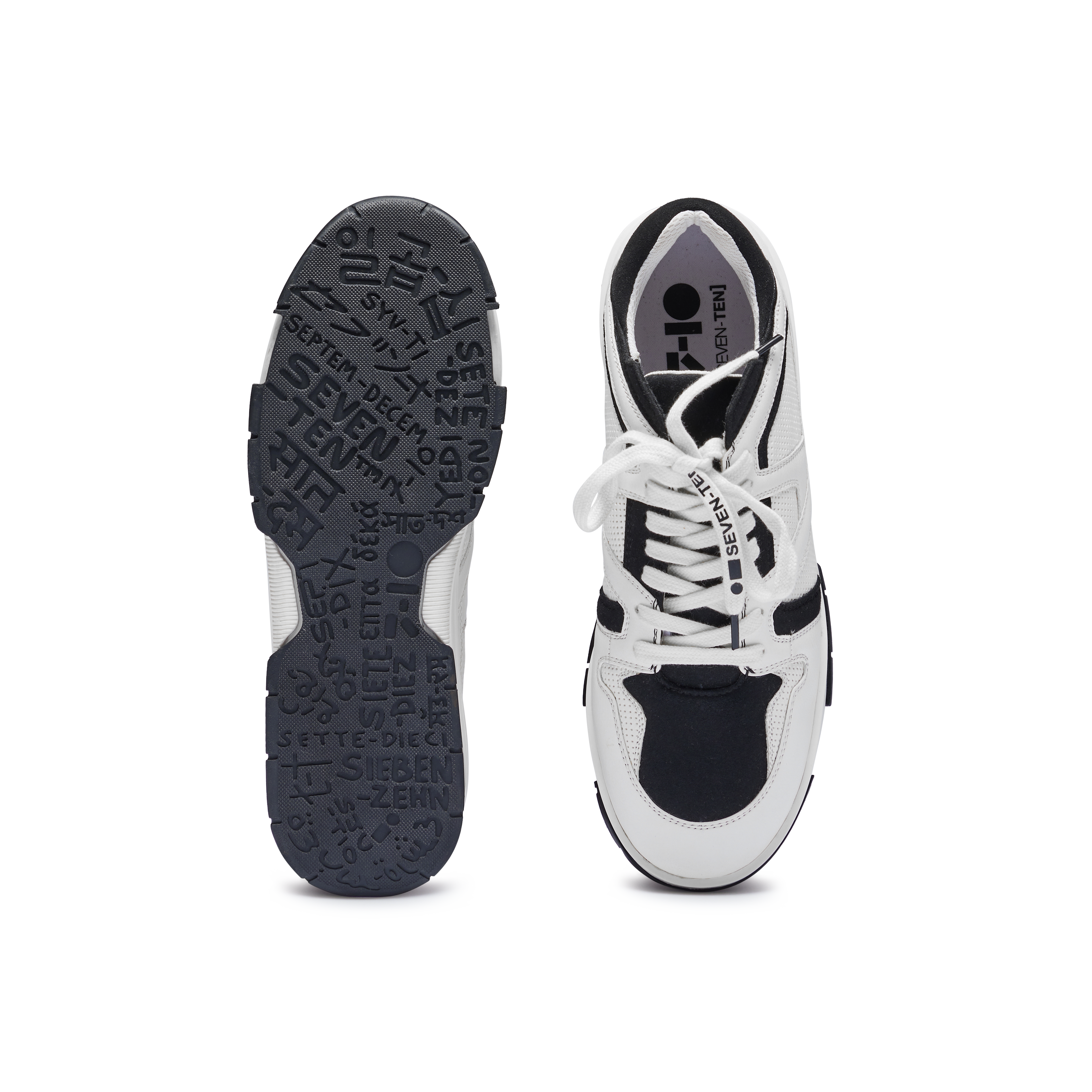 731 Black & White Dice Low-Top Sneakers - 7-10.in