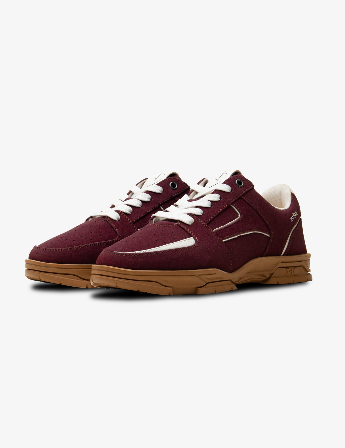 775 Karigar Wine Low-Top Sneakers – seventen.in