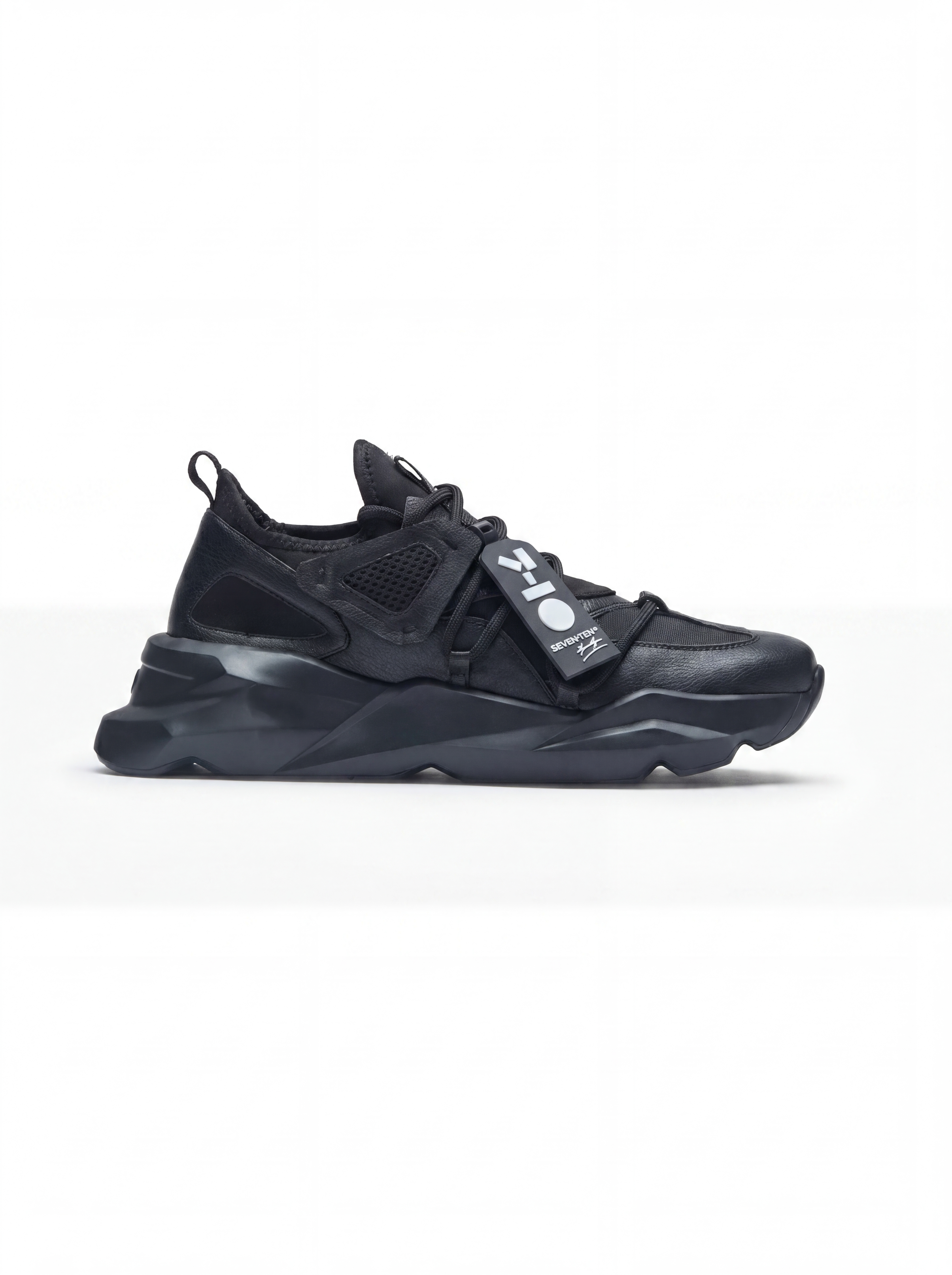 721 black exoskeleton chunky sneaker