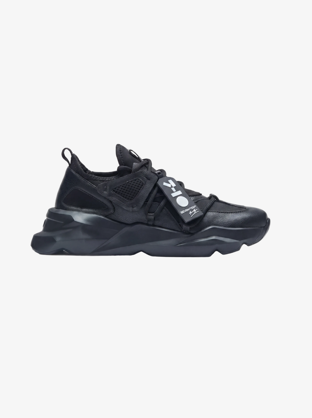 721 black exoskeleton chunky sneaker
