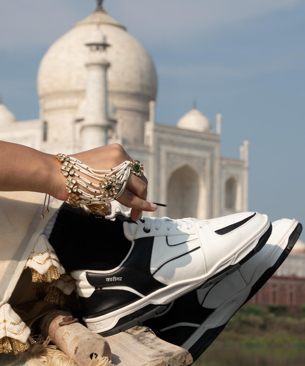 777 Karigar Agra White - 7-10.in