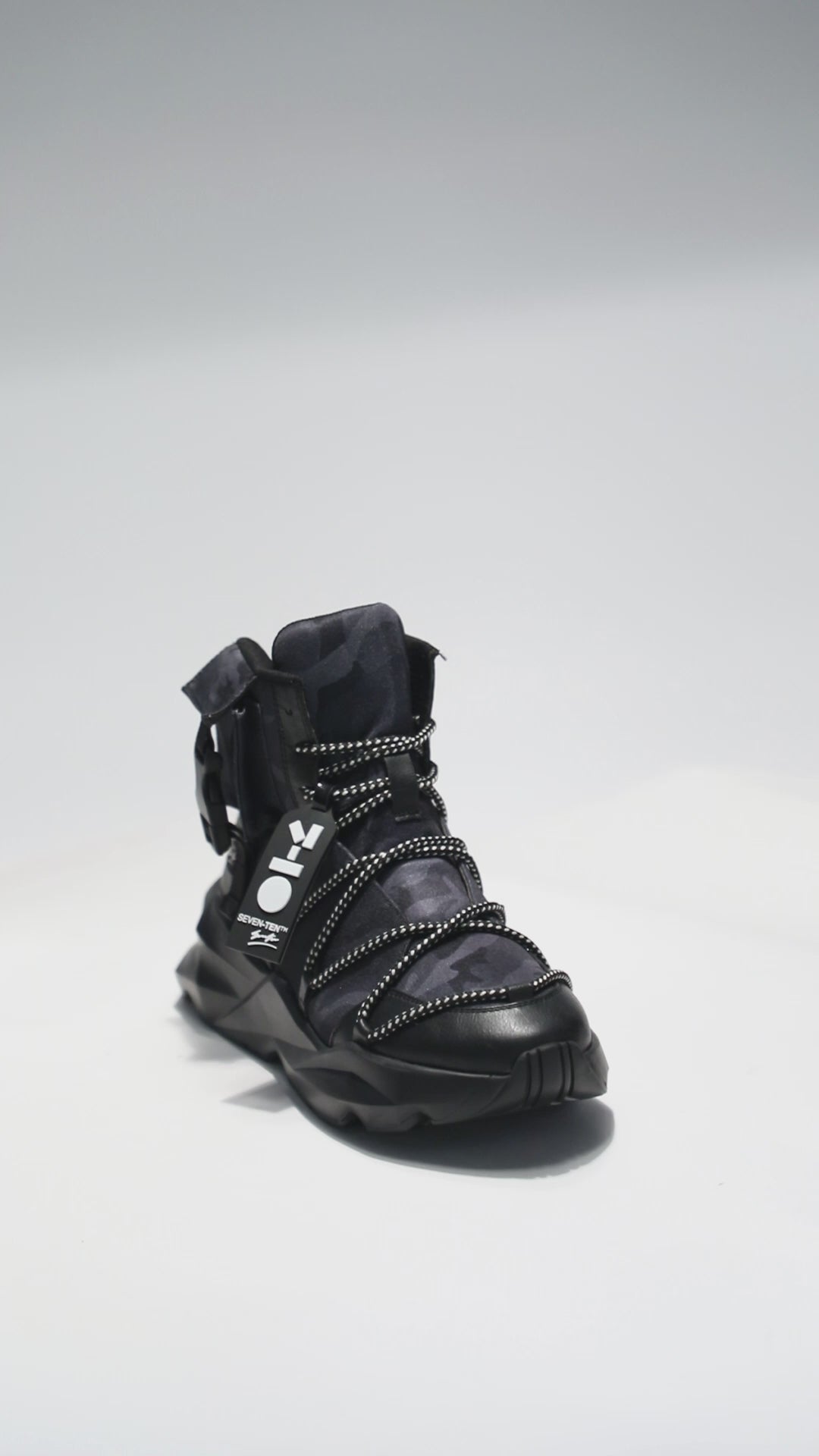 746 Ambush Black Chunky High-Top Sneakers