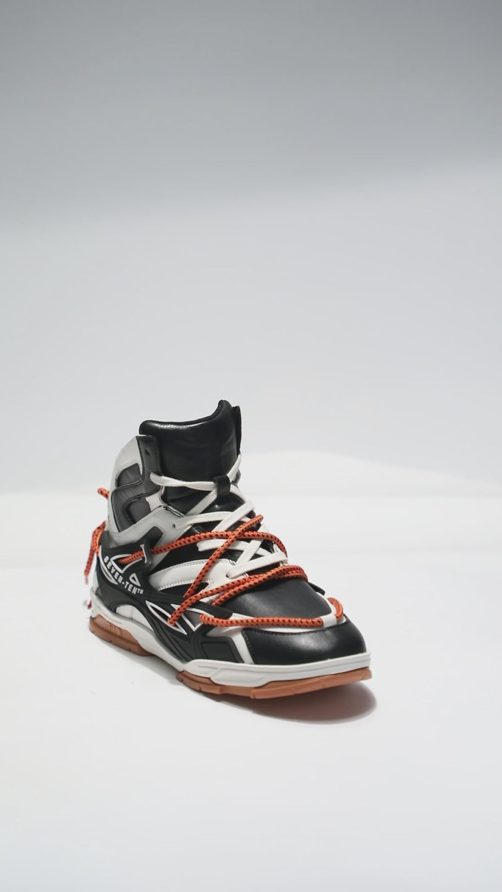 739 Orange Puffin High-Top Sneakers